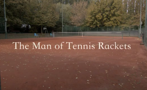 The man of tennis rackets